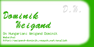 dominik weigand business card